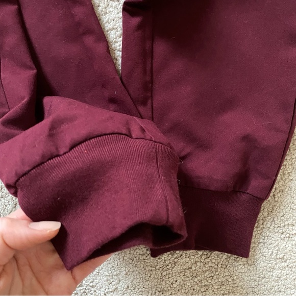 Zamora Jogger Scrub Pants Burgundy sz S. Like new - Picture 6 of 10